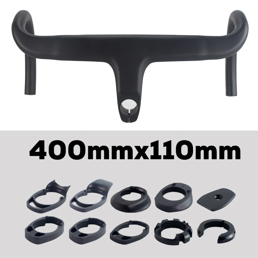 Road Bicycle Integrated Handlebar Carbon Handlebars 28.6mm Internal Routing