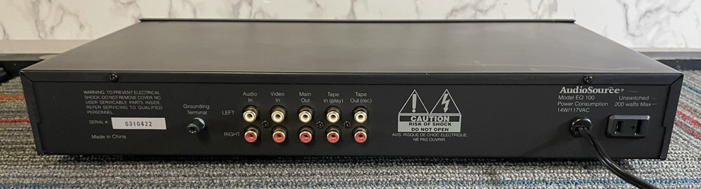 AudioSource EQ 100 10 Band Equalizer With Spectrum Display