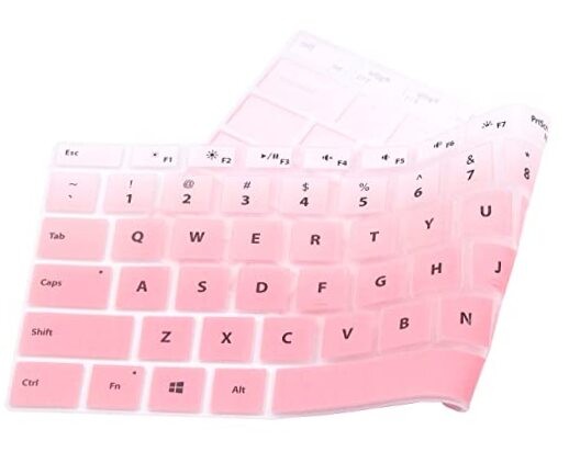 Silicone Keyboard Protective Compatible with Surface Pro 4 5 6 7 Pink Ombre 3