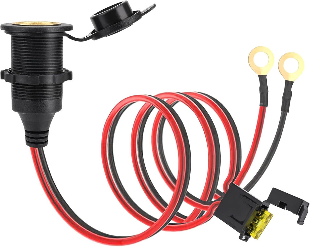 High Power Fixed Cigarette Socket Waterproof Marine Grade 12V/24V DC Cigarette L