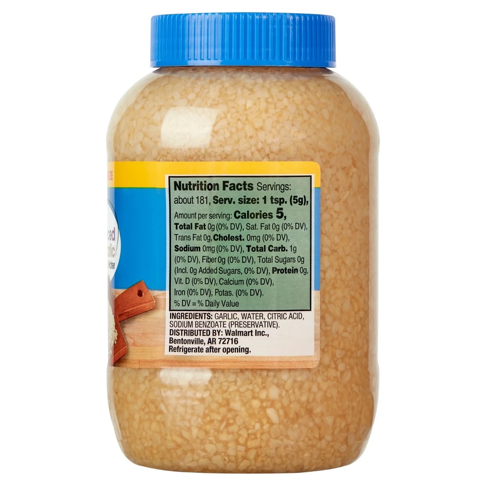 Great Value Minced Garlic in Water, 32 oz