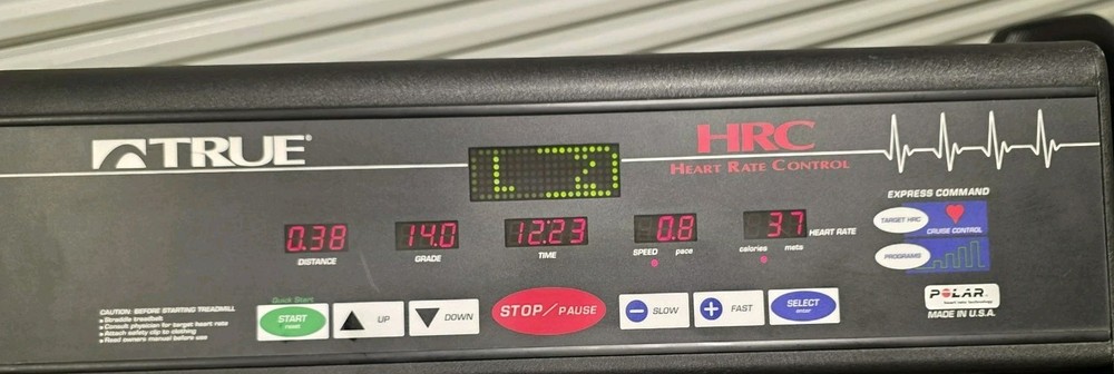 True Fitness 500 SOFT AHRC Treadmill Display Console Panel