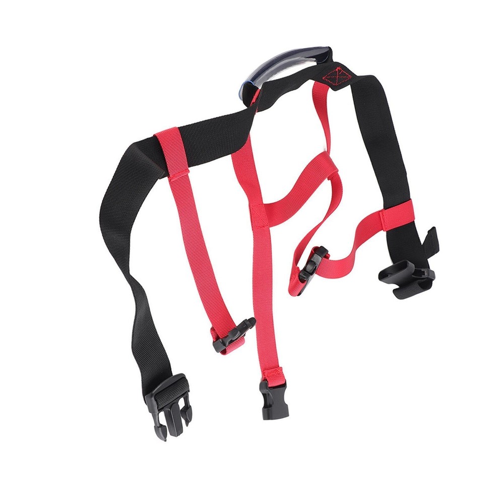 Snowboard Training Harness Black Red Nylon Material Adjustable Controlling Speed