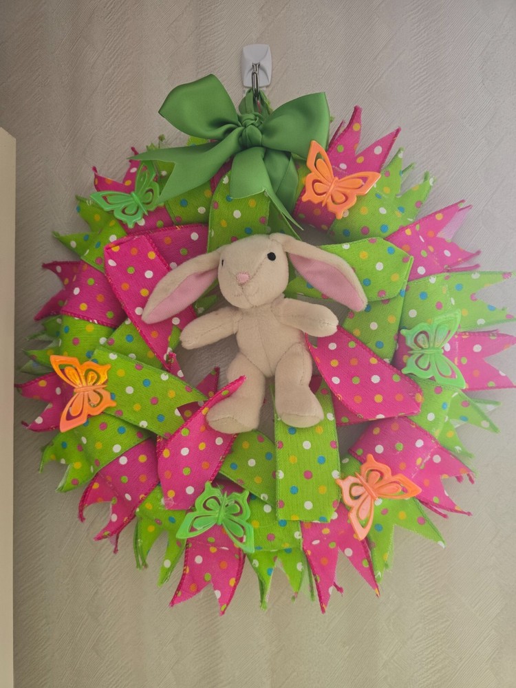 Happy Easter Handmade Wreath