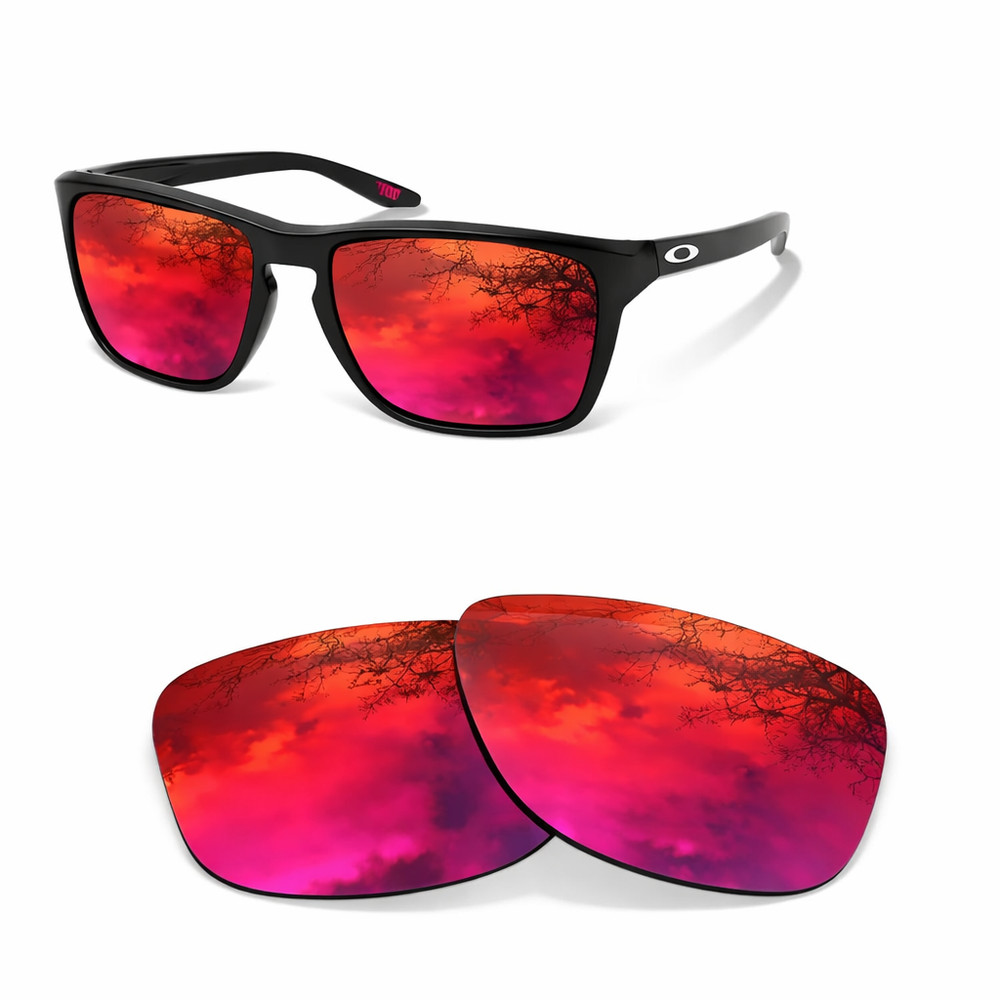 newpolar Polarized Replacement Lenses for oakley sylas 009448 ruby red