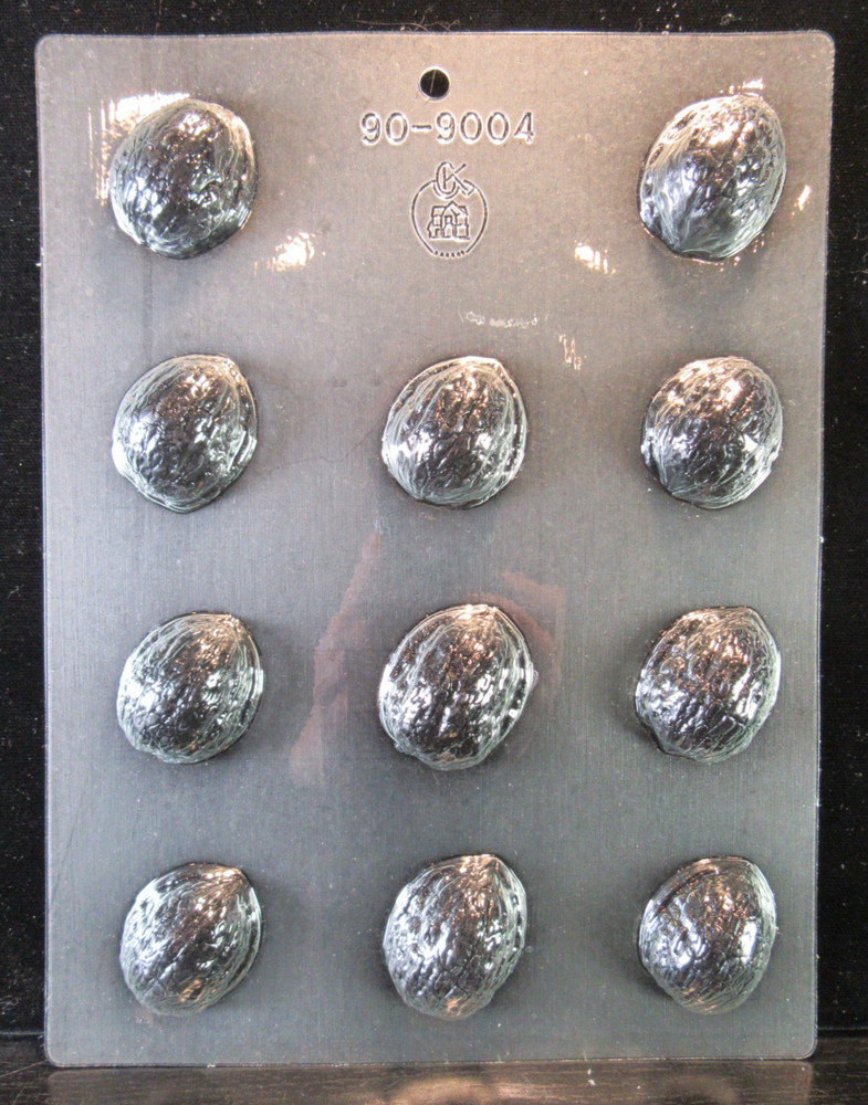 2 Naturalistic Chocolate Candy Sampler Walnut, Leaf, Acorn Molds