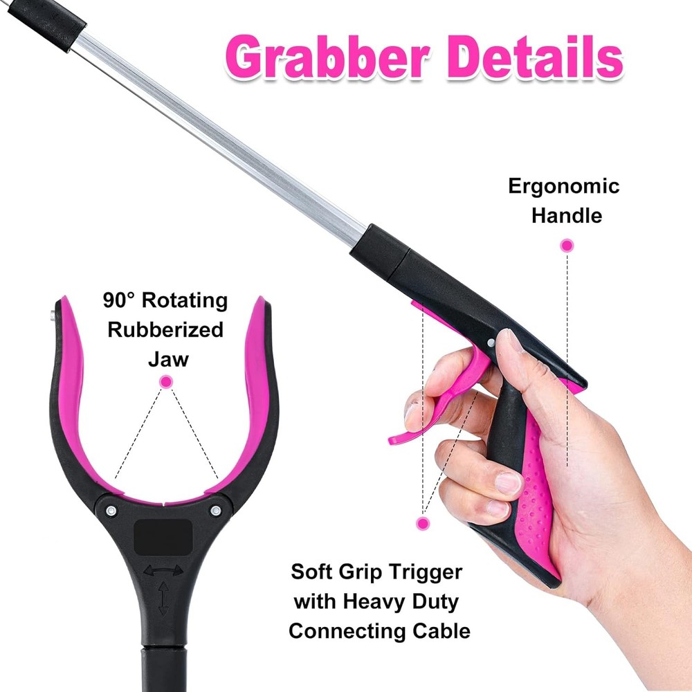 Foldable Grabber Reacher Tool with Magnetic Tip