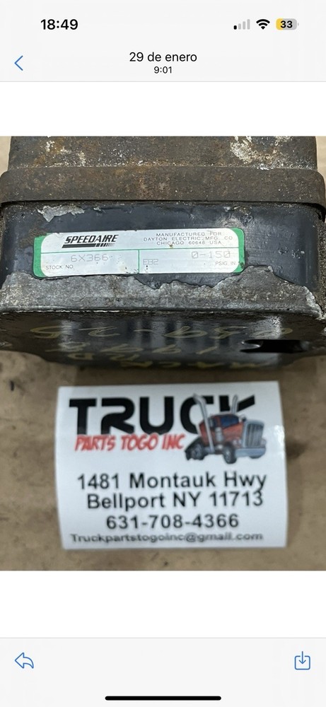 1998 MACK RD AIR TOGGLE CONTROL VALVE USED 6X366
