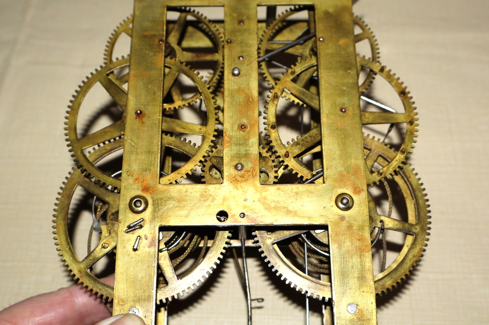 Antique Forestville 8 Day Weight Driven Clock Movement