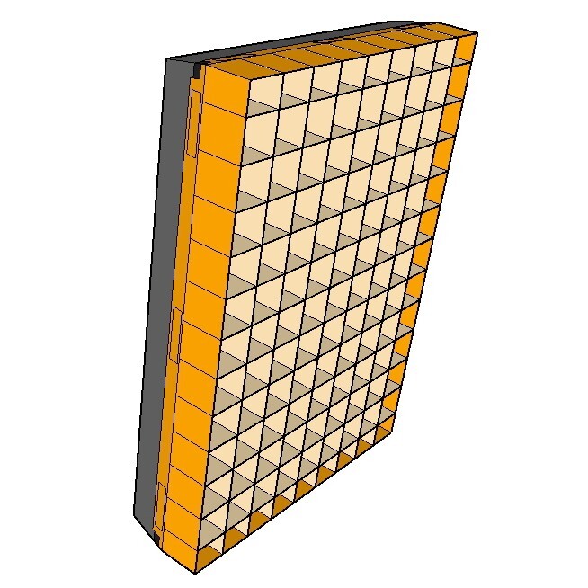 Grid for LiteMat 3 PolySkirt, Version with cell depth 76mm (3”)