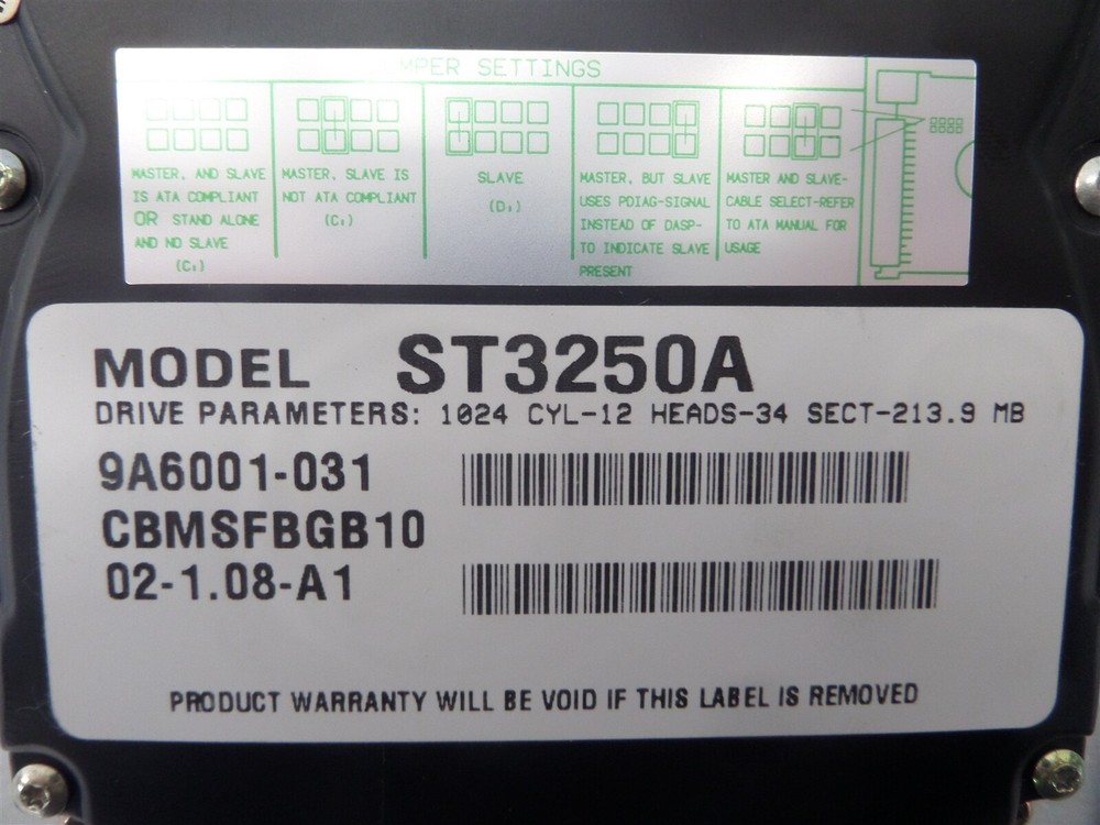 Seagate ST3250A 3.5" 213MB Hard Disk Drive