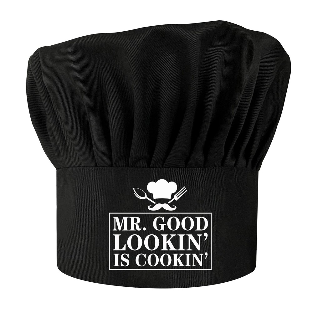 Mr.Good Looking is Cooking,Funny Chef Hat,Adjustable Kitchen Cooking Hat for ...