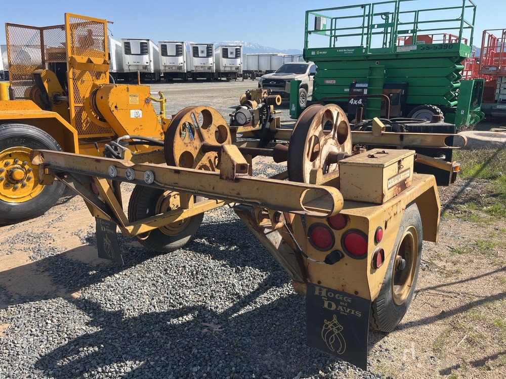 1986 Harper Line Pulling Winch Trailer # 4457