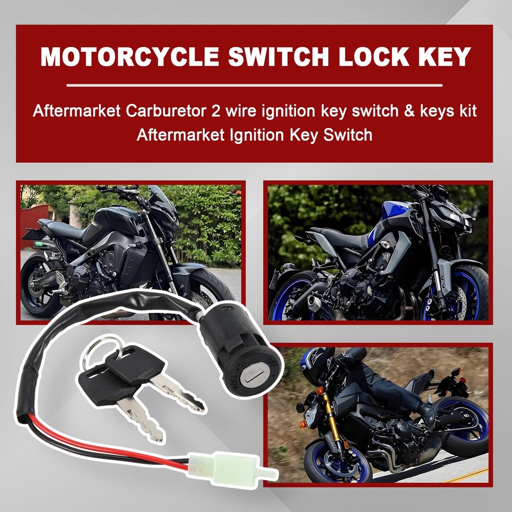 1 set ATV ignition key switch universal setting 2 wire ignition 1922