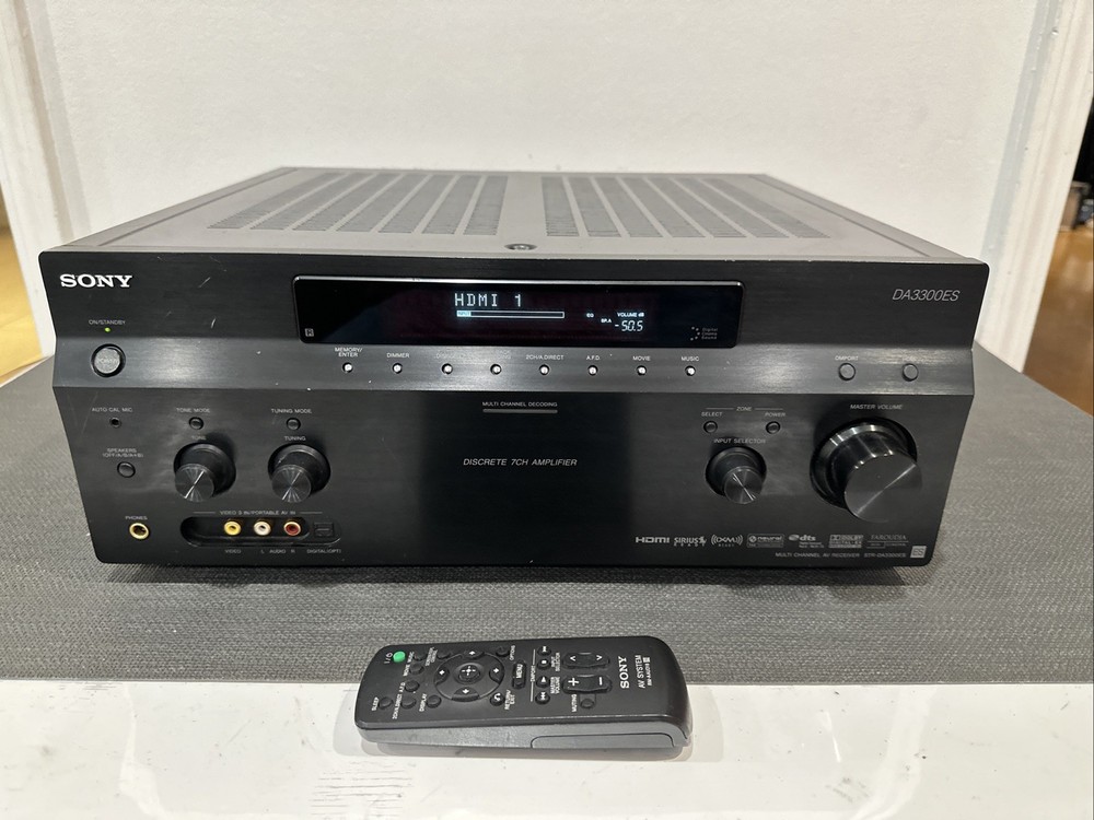 Sony STR-DA3300es Discrete 7CH Amplifier AV Receiver HDMI