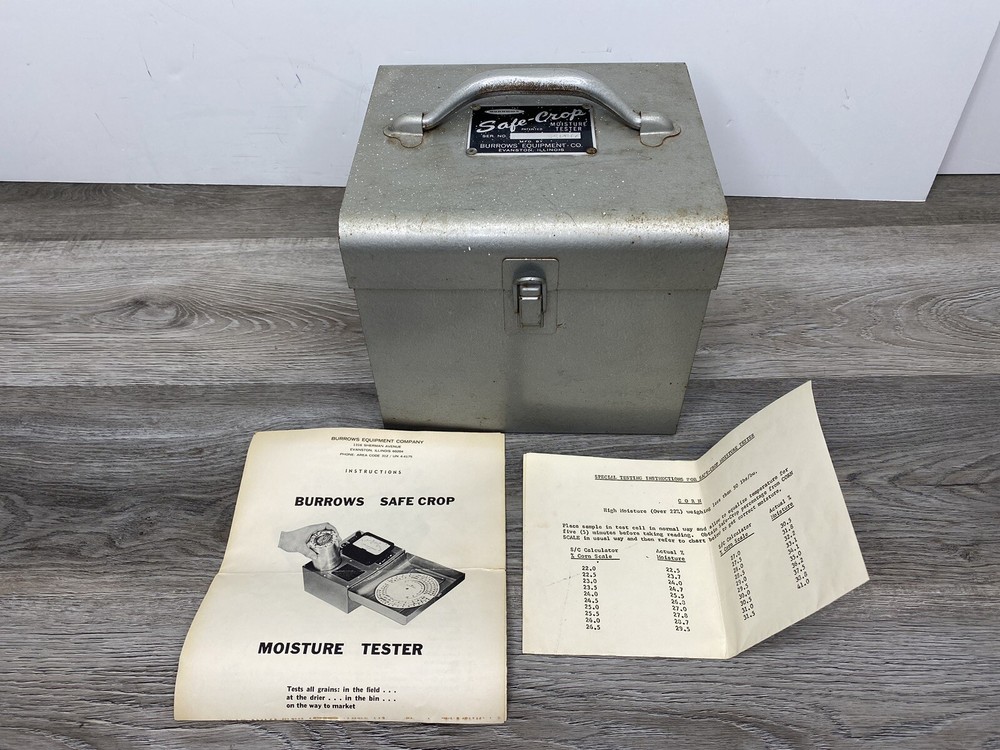 Vintage Burrows Safe Crop Moisture Tester *Untested*
