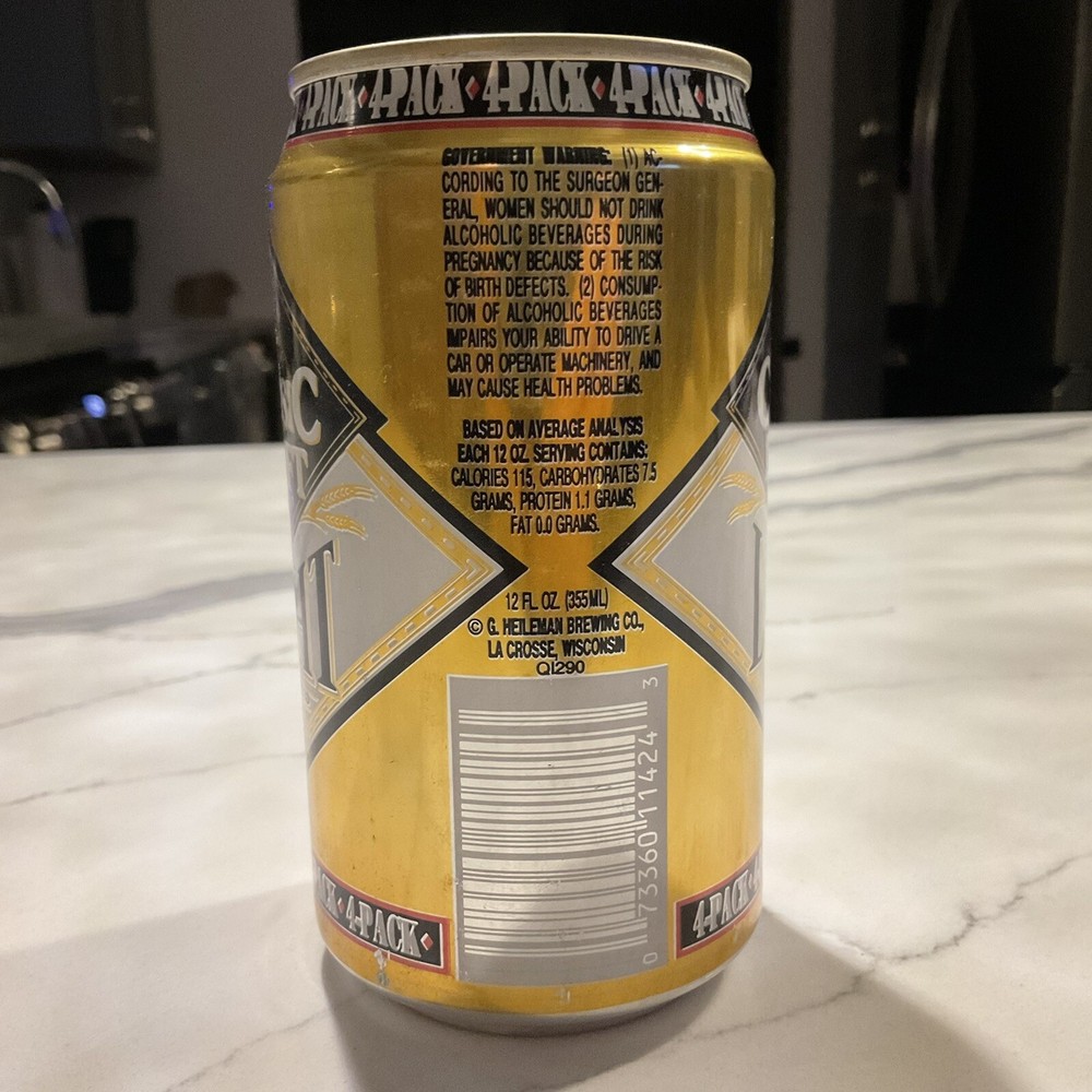 Old Style Classic Draft empty 12oz Beer Can