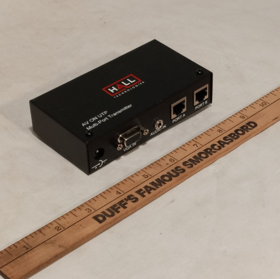 Hall Technologies AV ON UTP Multi-Port Transmitter Device, High Resolution