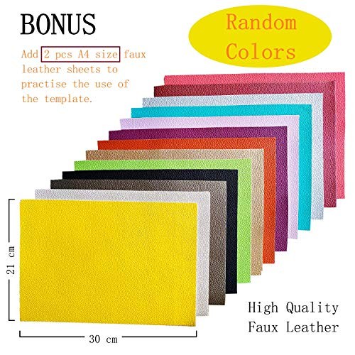 Reusable Large Size Bows Making Template, Add Two A4 Size Faux Leather Sheets