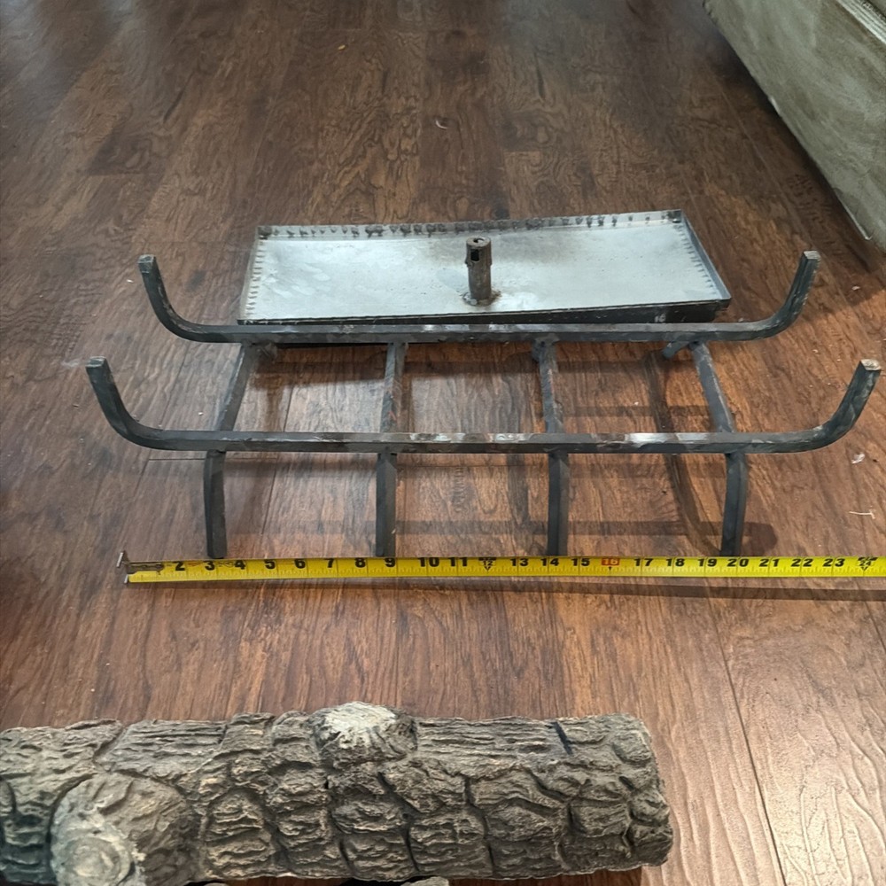 gas fireplace log set with burner