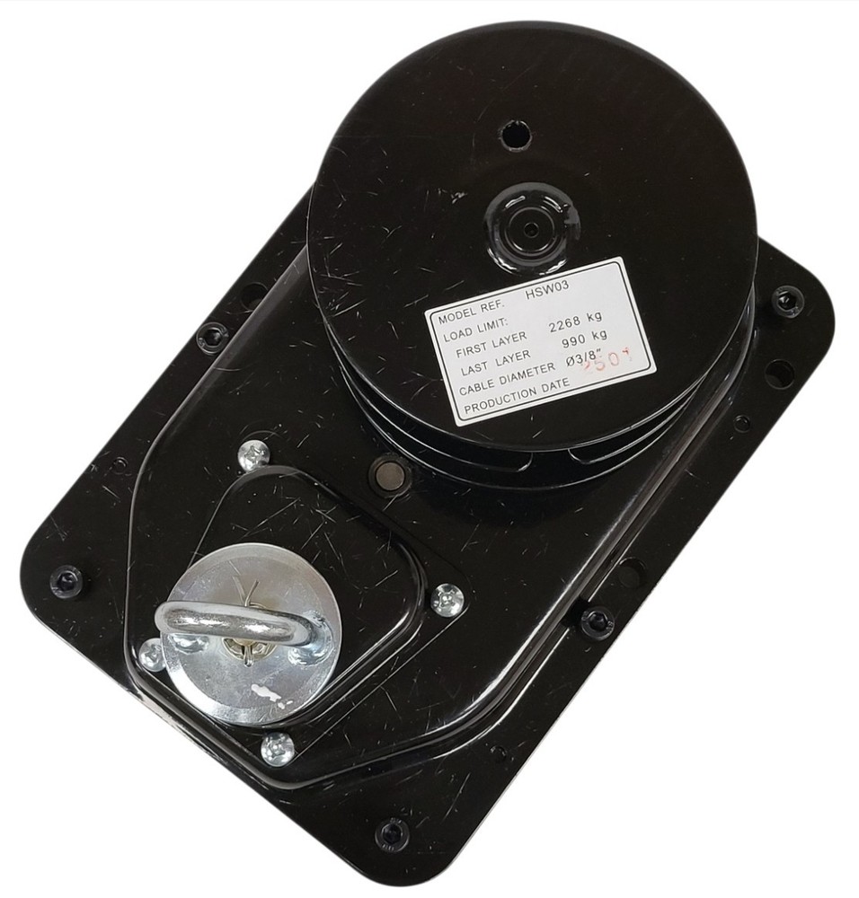 NEW WindLift HSW03 Double Pull 5000 LB Black Ceiling Winch