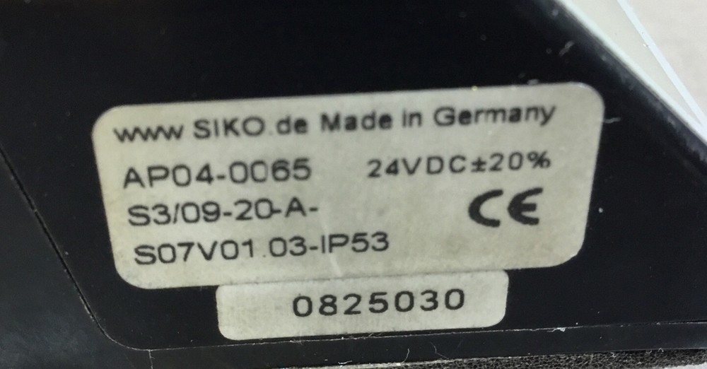 SIKO AP04-0065 ABSOLUTE POSITION INDICATOR ADJUSTABLE 24VDC 3E-18