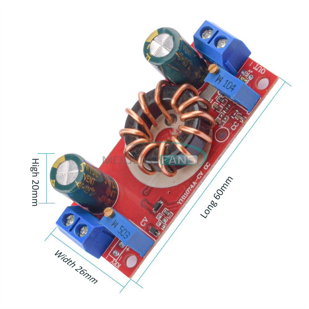 DC-DC 10A Step-down Module Constant Voltage Current Adjustable Buck Converter
