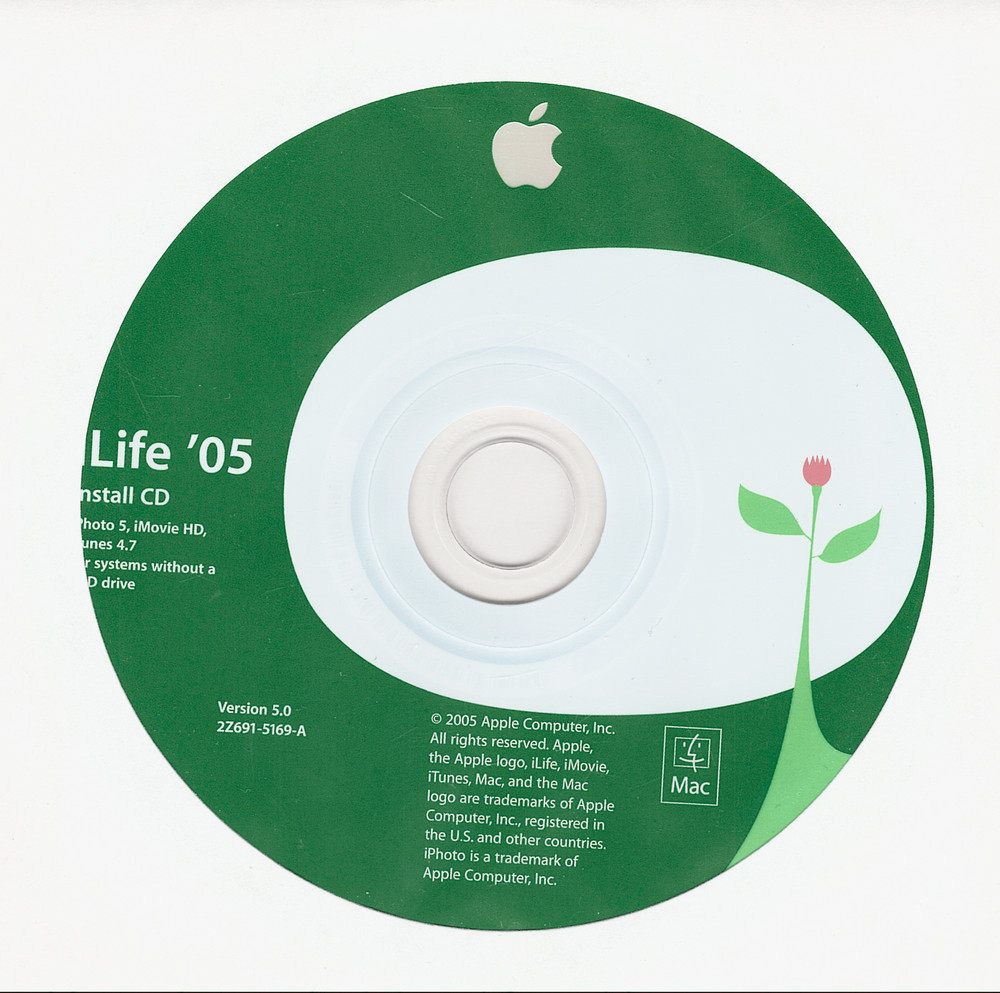 Apple iLife ‘05 CPU Drop-in DVD ~ New Mac Software