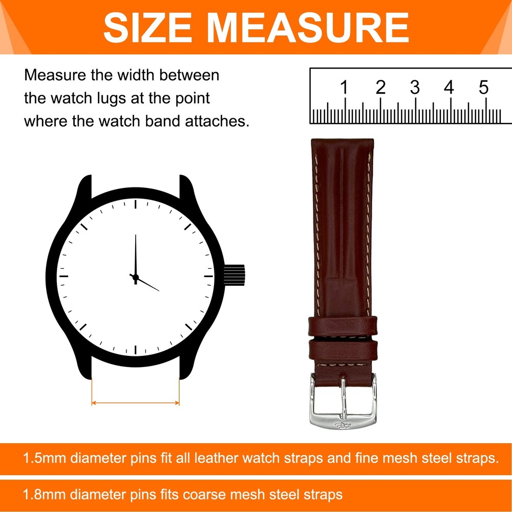 10pcs Quick Release Spring Bar 22mm Width 1.5mm Watch Pins with Removal Tool