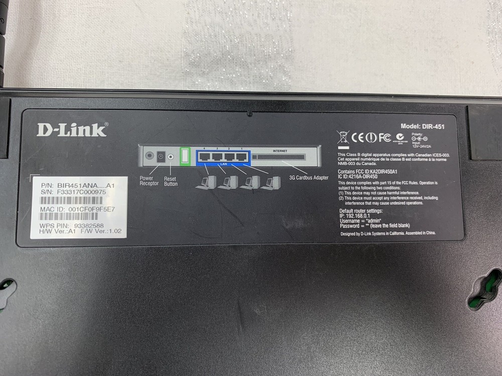 Mobile Router for UMTS/HSDPA Networks D-Link DIR-451 3G