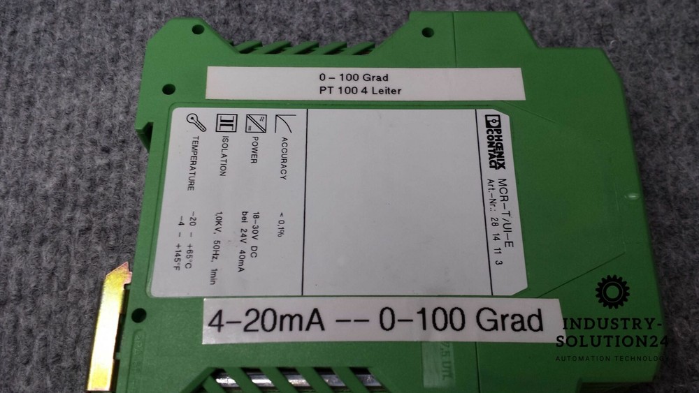 Phoenix Contact MCR-T/UI-E Temperature Transducer