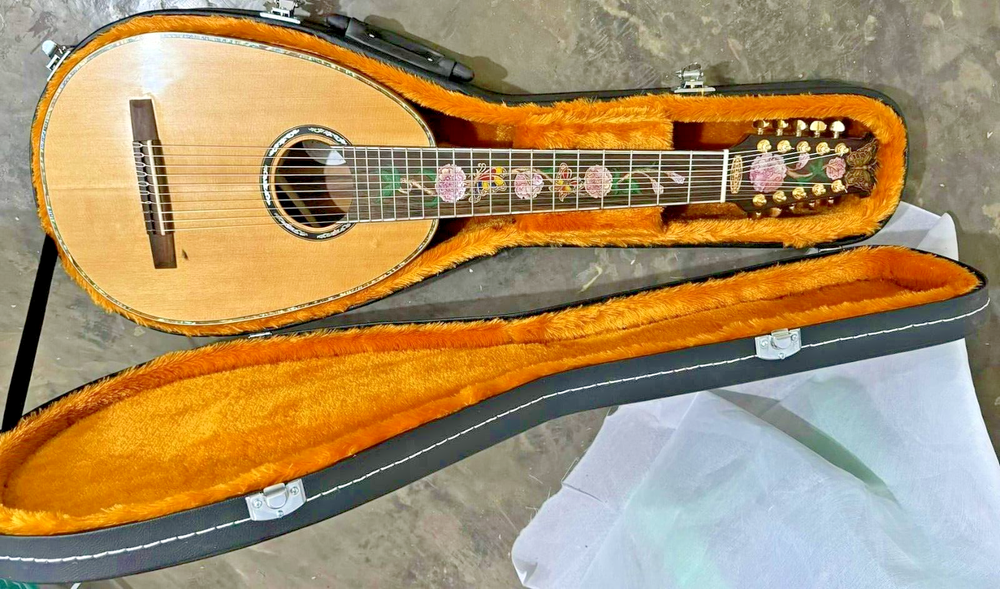 Blueberry Handmade Ten String Classical Nylon String Guitar Built to Order