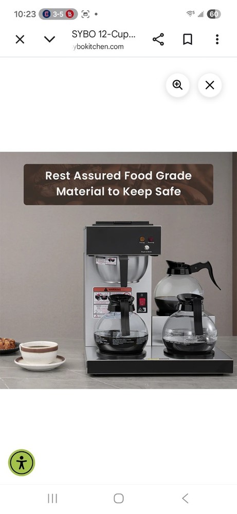 SYBO 12-Cup Commercial Coffee Maker
