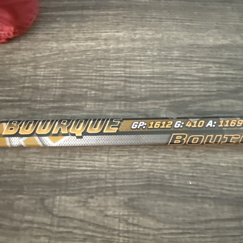 Ray Bourque "Bourquey" Career Statistics Commemorative Mini Stick