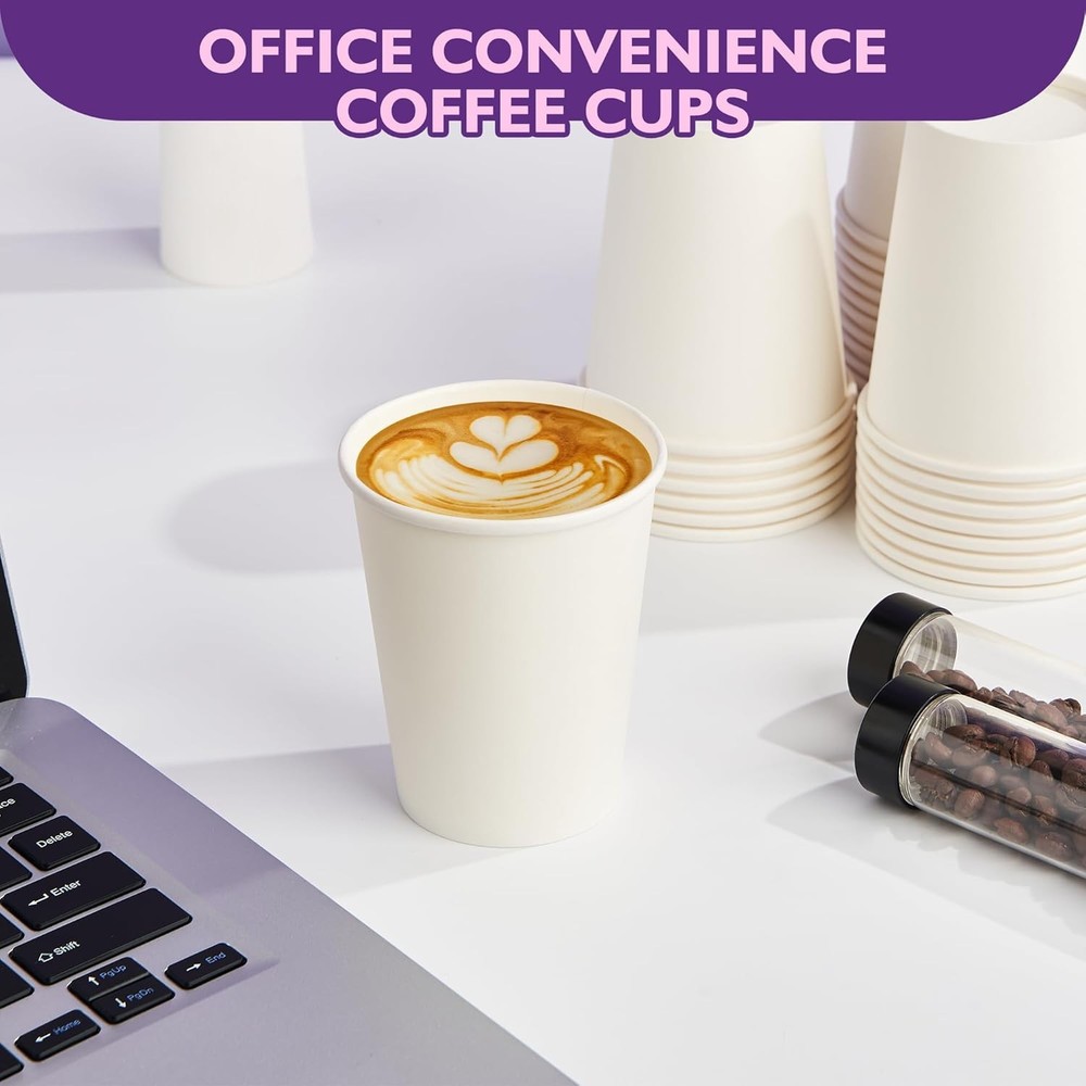 Disposable 8oz Paper Coffee Cups 400 Pack