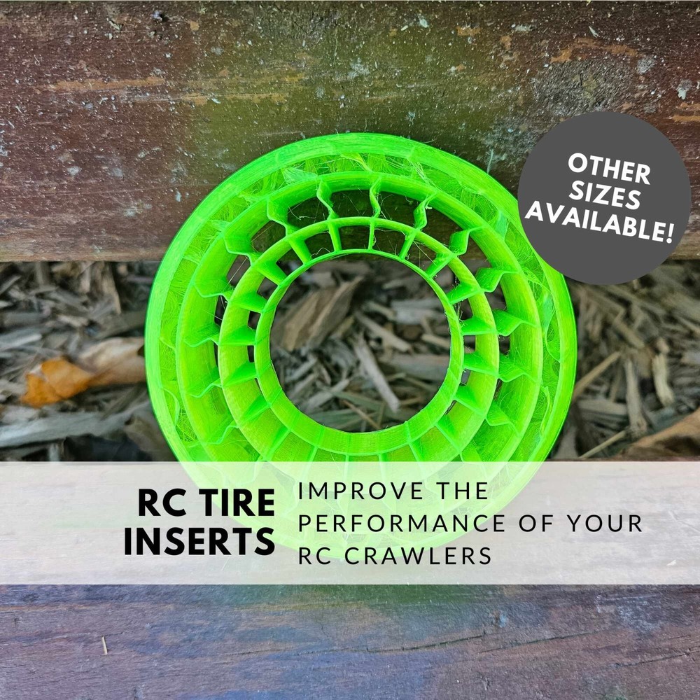 RC crawler 3D Printed Tire Foam 1.9 Jconcepts Ruptures | All 4 inserts included