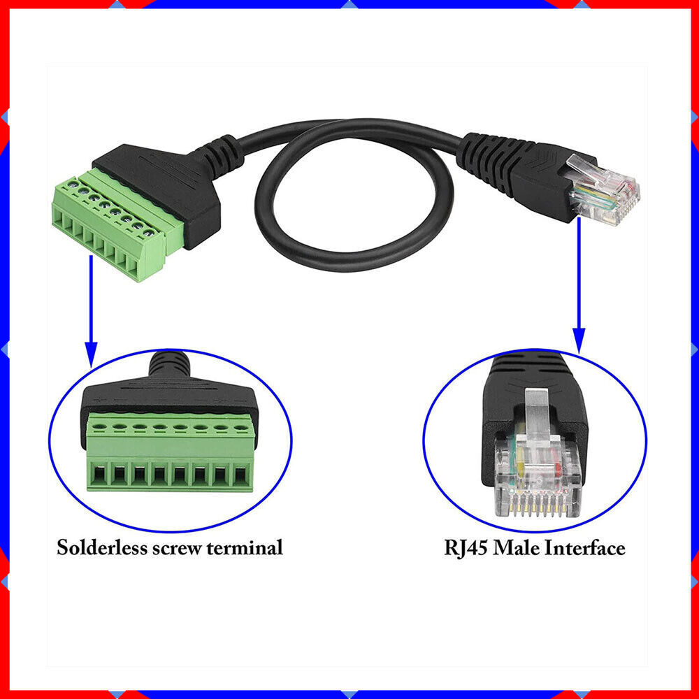 Network RJ45 Solderless fixed wiring terminal Network router extension cable PC