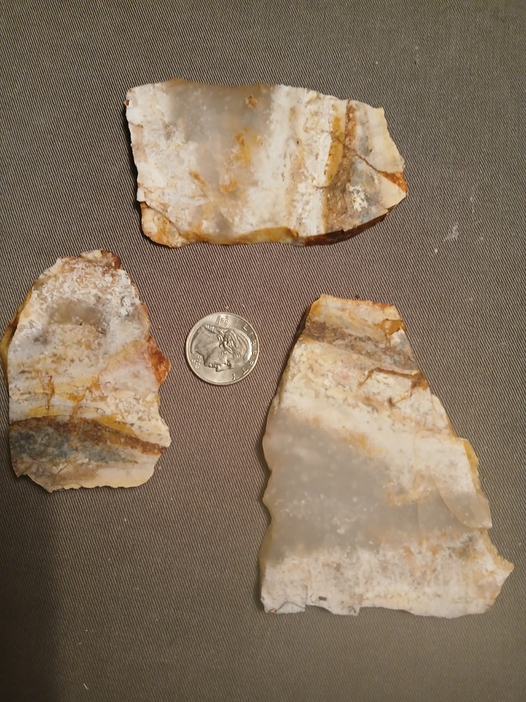 Graveyard Point Agate 3-Slabs for Cabbing Good Quality!