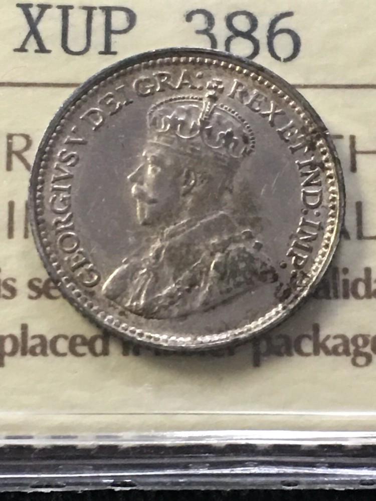 1929 ICCS Graded, Newfoundland ¢5 Cent, **EF-45 Cleaned**