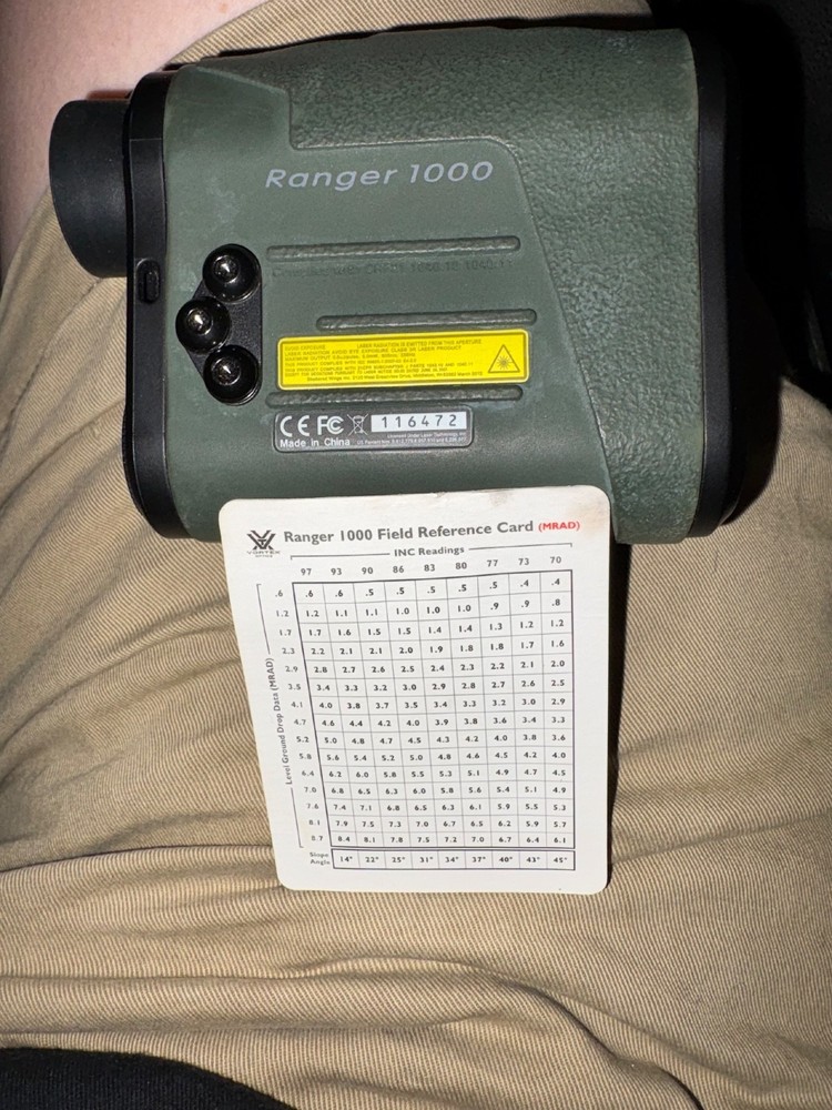 Vortex ranger 1000 laser rangefinder