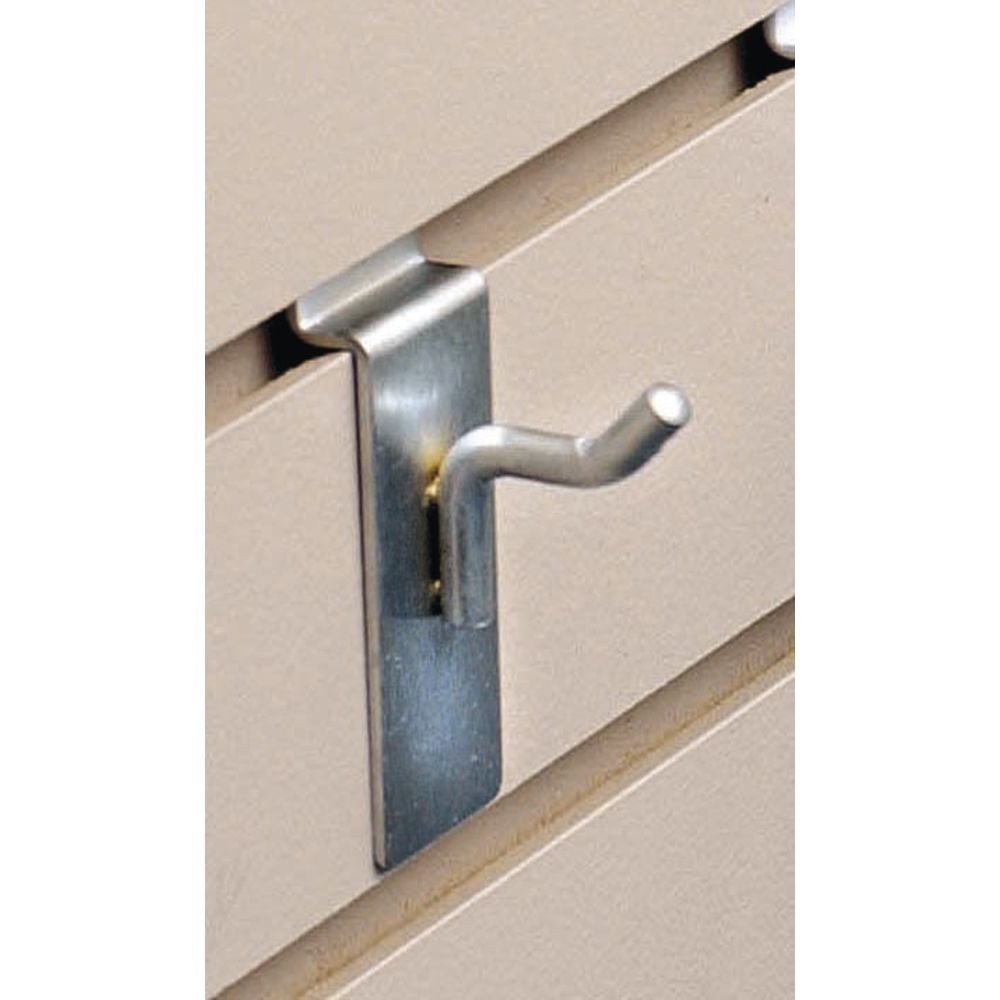 1"L Chrome Slatwall Hooks
