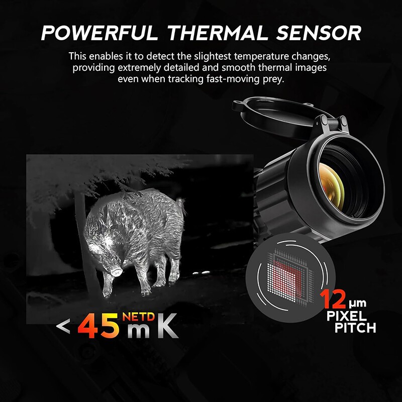 GTGUARD Thermal Scope 384x288 35mm Multi Purpose Mountable Thermal Rifles Scope