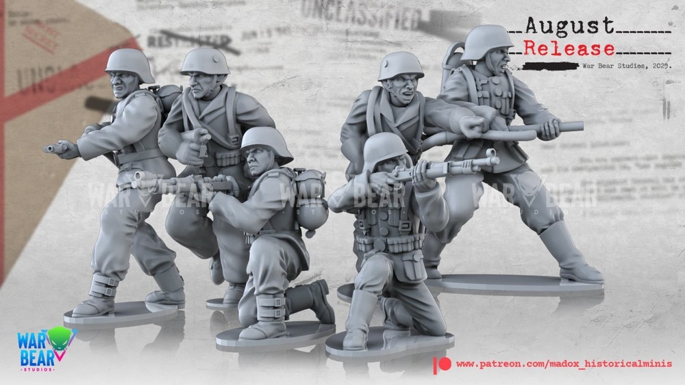 WWII German Flamethrower Team