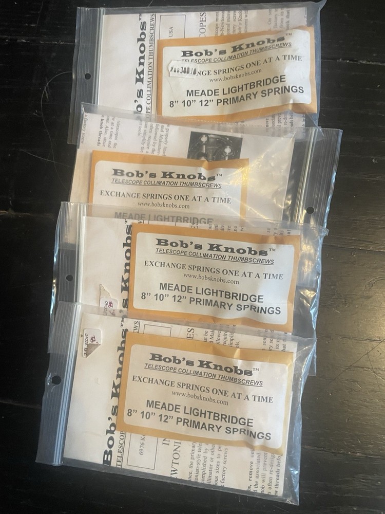 Bob's Knobs for Meade Thumbscrews & Springs
