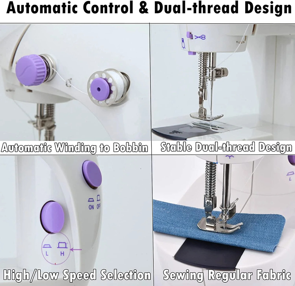 MINI ELECTRIC SEWING MACHINE 2 Speed Portable Handheld Beginners Kids