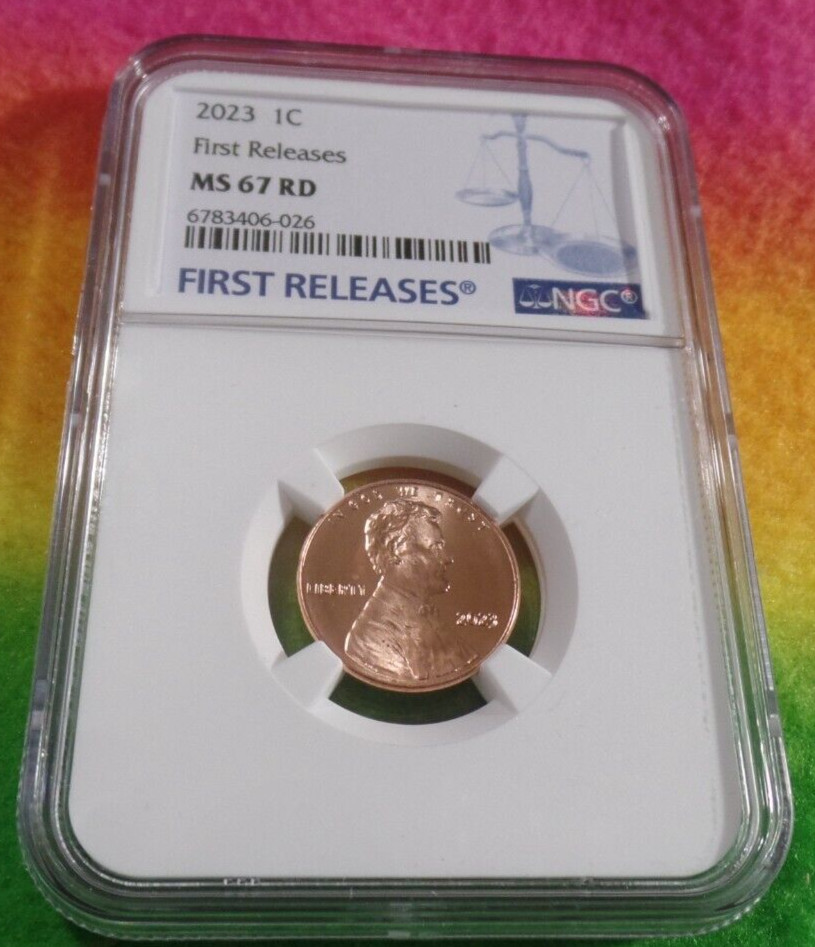 2023 Lincoln Cent Shield NGC First Releases MS 67 RD !!!NICE!!!