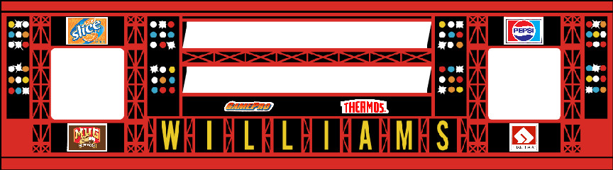 WILLIAMS ROLLER GAMES Pinball Machine Speaker Panel BRAND NEW
