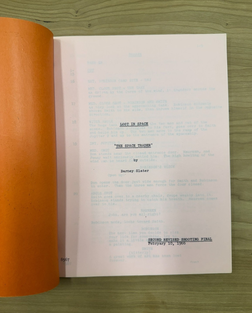 1960s Lost in Space "The Space Trader" Studio-issued Sci Fi TV Show Script
