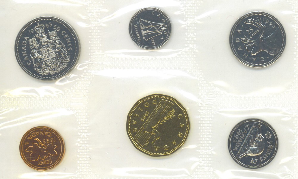 Canada Proof Like Coin Set 1993 Envelope Certificate of Authenticity