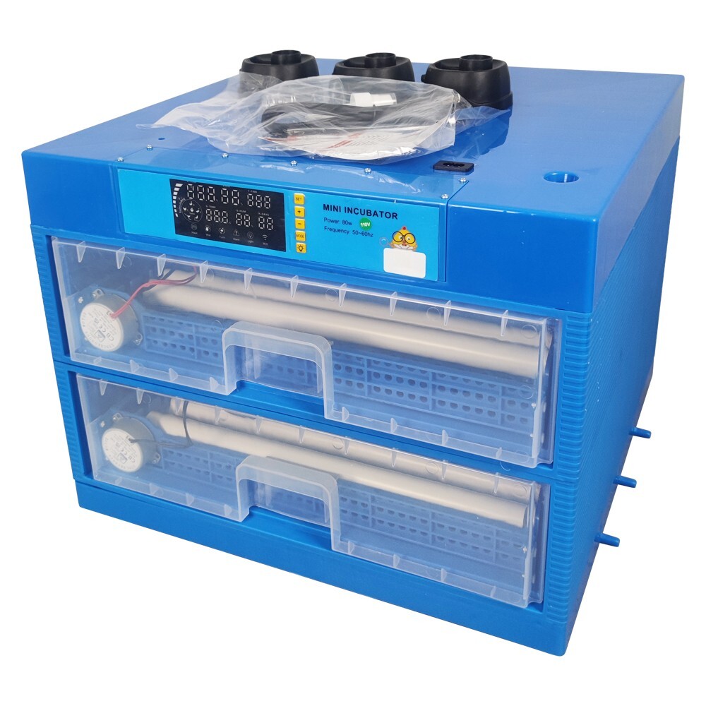 110V Multi-functional LCD Screen Drawer Type Egg Incubator 128 Eggs